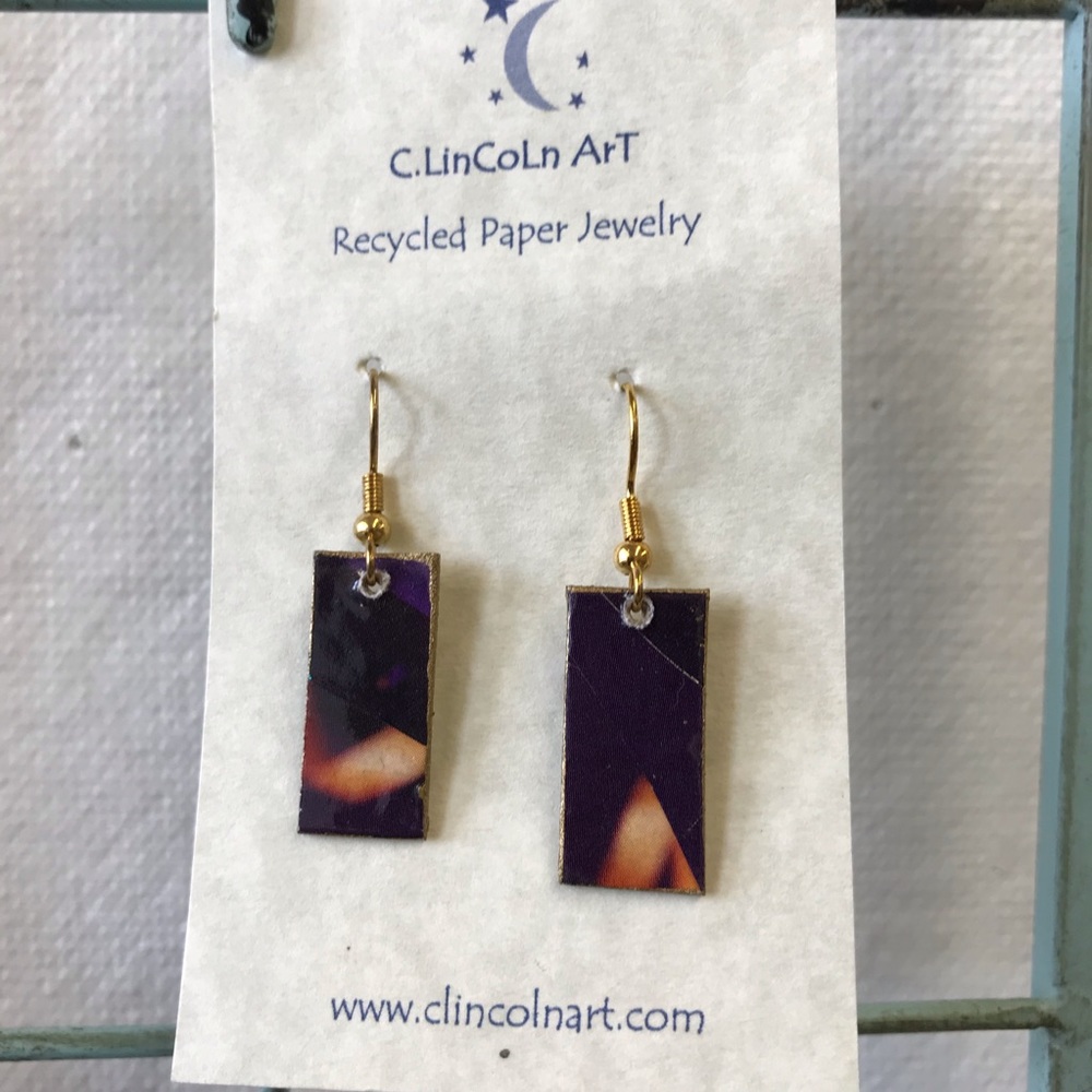 Recycled Paper Earrings ♻️